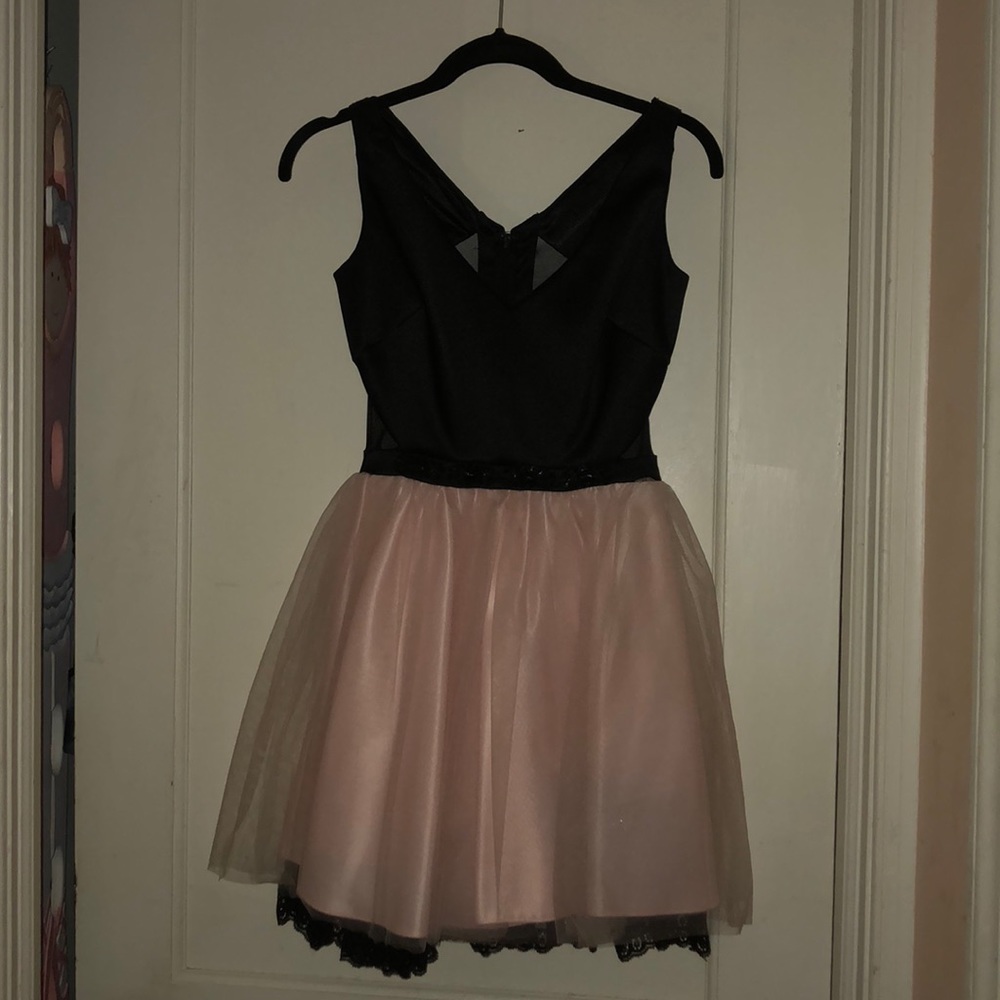 Black and Pink Party Dress
